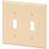 HD Supply-Maintenance Warehouse Maintenance Warehouse Double Gang Toggle Wall Plate - Ivory - Package Of 10