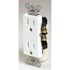 HD Supply-Maintenance Warehouse Maintenance Warehouse 15 Amp 125V Decorator Receptacle  - White - Package Of 10
