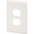 HD Supply-Maintenance Warehouse Maintenance Warehouse Jumbo Single Gang Duplex Receptacle Wall Plate White - Package Of 10