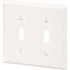 HD Supply-Maintenance Warehouse Maintenance Warehouse Double Gang Toggle Wall Plate-White