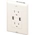 Maintenance Warehouse 15 Amp Duplex Receptacle Tamper Resistant With 2 USB Ports - 3.0A- White
