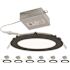 MAINTENANCE WAREHOUSE 6" Led Canless Downlight 27-50k Black Trim Package Of 6