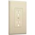 Titan3 1-Gang Decorator Wallplate, Ivory, Package Of 5