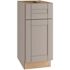 Mill'S Pride Richmond Shaker Rta Kitchen Cabinet, Vesuvius Gray, 12"x34.5"x24"