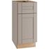 Mill'S Pride Richmond Shaker Rta Kitchen Cabinet, Vesuvius Gray, 15"x34.5"x24"