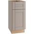 Mill'S Pride Richmond Shaker Rta Kitchen Cabinet, Vesuvius Gray, 18"x34.5"x24"