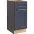 Mill'S Pride Richmond Shaker Rta Kitchen Cabinet, Valencia Blue, 21"x34.5"x24"