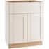 Mill'S Pride Richmond Shaker Rta Kitchen Cabinet, Verona White, 24"x34.5"x24"