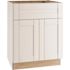 Mill'S Pride Richmond Shaker Rta Kitchen Cabinet, Verona White, 30"x34.5"x24"