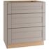 Mill'S Pride Richmond Shaker Kitchen Cabinet, Drawers, Vesuvius Gray, 24x34.5x24