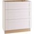 Mill'S Pride Richmond Shaker Kitchen Cabinet, Drawers, Verona White, 24x34.5x24