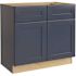 Mill'S Pride Richmond Shaker Rta Kitchen Sink Base, Valencia Blue, 36"x34.5"x24"