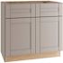 Mill'S Pride Richmond Shaker Rta Kitchen Sink Base, Vesuvius Gray, 36"x34.5"x24"