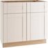 Mill'S Pride Richmond Shaker Rta Kitchen Sink Base, Verona White, 36"x34.5"x24"