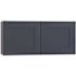 Mill'S Pride Richmond Shaker Rta Wall Cabinet Double, Valencia Blue, 24"x12"x12"