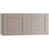 Mill'S Pride Richmond Shaker Rta Wall Cabinet Double, Vesuvius Gray, 24"x12"x12"