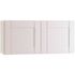 Mill'S Pride Richmond Shaker Rta Wall Cabinet, Double, Verona White, 24"x12"x12"