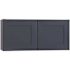 Mill'S Pride Richmond Shaker Rta Wall Cabinet Double, Valencia Blue, 24"x18"x12"