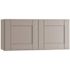 Mill'S Pride Richmond Shaker Rta Wall Cabinet Double, Vesuvius Gray, 24"x18"x12"