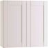Mill'S Pride Richmond Shaker Rta Wall Cabinet, Double, Verona White, 24"x30"x12"