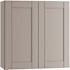 Mill'S Pride Richmond Shaker Rta Wall Cabinet Double, Vesuvius Gray, 24"x36"x12"