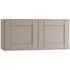 Mill'S Pride Richmond Shaker Rta Wall Cabinet Double, Vesuvius Gray, 30"x12"x12"