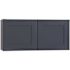Mill'S Pride Richmond Shaker Rta Wall Cabinet Double, Valencia Blue, 30"x18"x12"