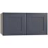 Mill'S Pride Richmond Shaker Rta Wall Cabinet Double, Valencia Blue, 30"x24"x12"