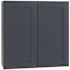 Mill'S Pride Richmond Shaker Rta Wall Cabinet Double, Valencia Blue, 30"x30"x12"