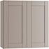 Mill'S Pride Richmond Shaker Rta Wall Cabinet Double, Vesuvius Gray, 30"x30"x12"