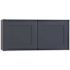 Mill'S Pride Richmond Shaker Rta Wall Cabinet Double, Valencia Blue, 36"x12"x12"