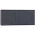 Mill'S Pride Richmond Shaker Rta Wall Cabinet Double, Valencia Blue, 36"x18"x12"