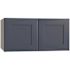 Mill'S Pride Richmond Shaker Rta Wall Cabinet Double, Valencia Blue, 36"x24"x12"