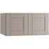 Mill'S Pride Richmond Shaker Rta Wall Cabinet Double, Vesuvius Gray, 36"x24"x12"