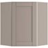 Mill'S Pride Richmond Shaker Corner Kitchen Cabinet, Vesuvius Gray, 24"x30"x12"
