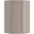Mill'S Pride Richmond Shaker Corner Kitchen Cabinet, Vesuvius Gray, 24"x36"x12"