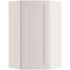 Mill'S Pride Richmond Shaker Corner Kitchen Cabinet, Verona White, 24"x36"x12"