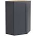 Mill'S Pride Richmond Shaker Corner Kitchen Cabinet, Valencia Blue, 24"x42"x12"