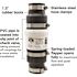 GLENTRONICS 1 Â½" PVC Klunkless/QuietCheck Slip check valve with two rubber couplings