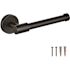 SEASONS Westwind Matte Black Single Post Toilet Paper Holder