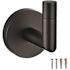 SEASONS Westwind Matte Black Robe Hook
