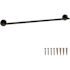SEASONS Westwind Matte Black 18 In. Towel Bar