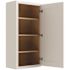 CNC Cabinetry Cabinetry Luxor White Wall Cabinet 18w X 42h