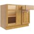 CNC Cabinetry Cabinetry Country Oak Blind Wall Cabinet 39w X 42h