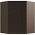 CNC Cabinetry Cabinetry 30" H Diagonal Corner Wall Cabinet, Luxor Espresso