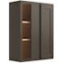CNC Cabinetry Cabinetry Luxor Smoky Grey Blind Wall Cabinet 39w X 36h