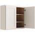 CNC Cabinetry Cabinetry 30" W X 30" H 2 Door Wall Cabinet, Luxor White