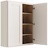 CNC Cabinetry Cabinetry Luxor White Wall Cabinet 24w X 42h