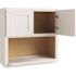 CNC Cabinetry Cabinetry Luxor White Microwave Wall Cabinet 30w X 30h