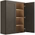CNC Cabinetry Cabinetry Luxor Smoky Grey Wall Cabinet 36w X 42h
